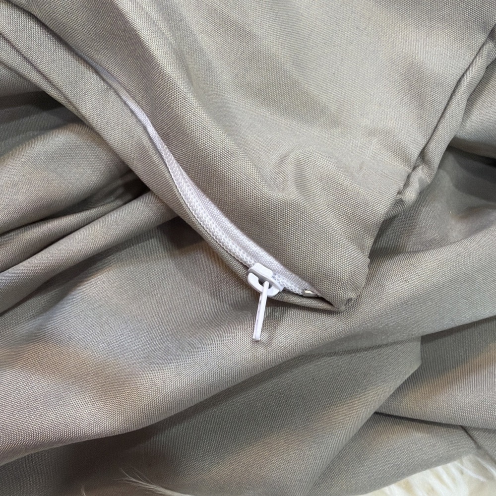 1pc Duvet Cover Embrace Collection Full Xl Cotton Hotel Bedding White Grey 84x58